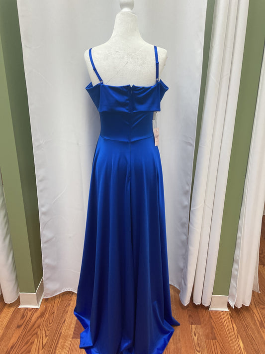 Shiny Royal Blue Dress