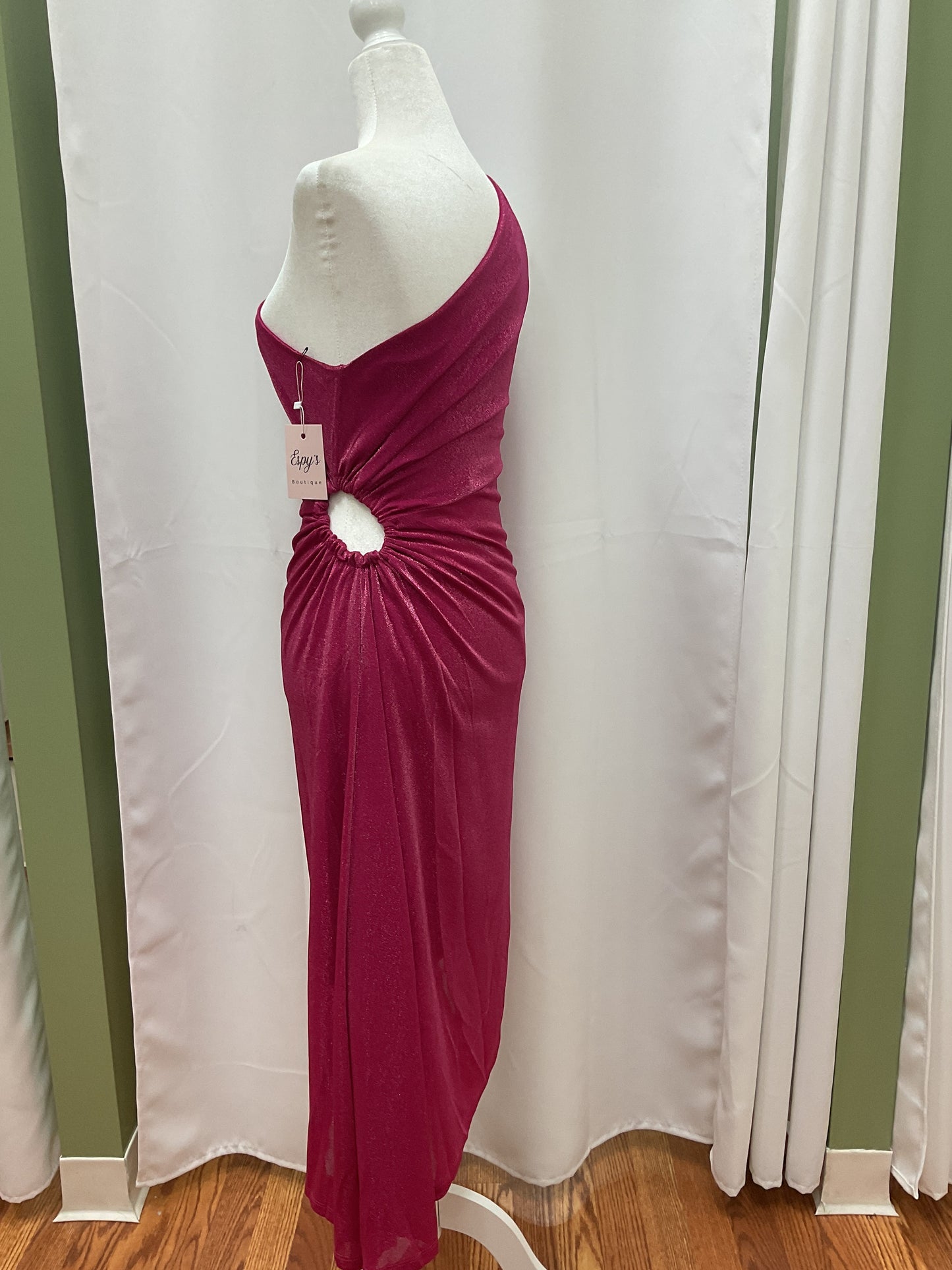 Hot Pink Side Shoulder with Sparkles