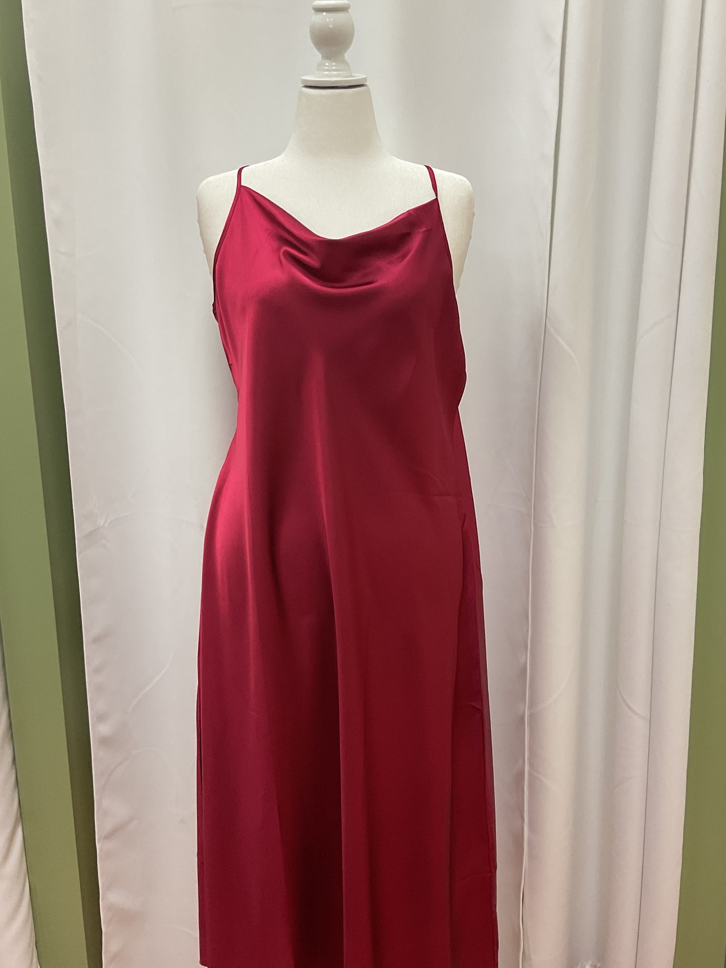 Red Slick Dress