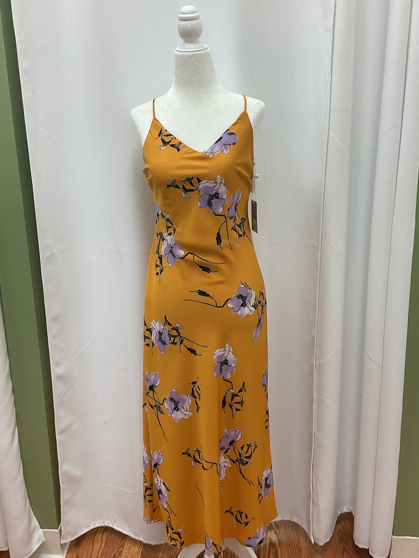 Yellow Floral Long Dress