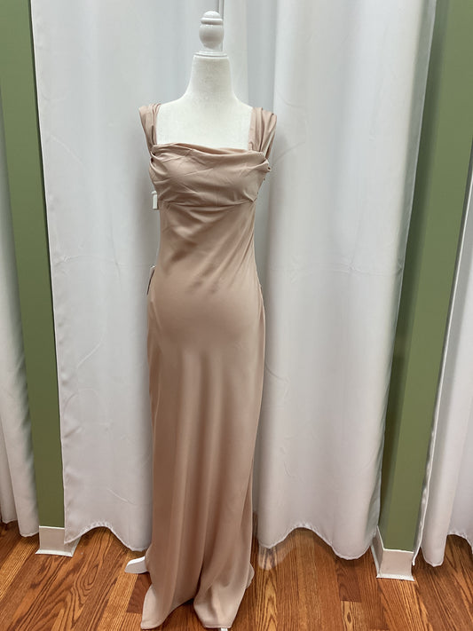 Cotton Candy Beige Maxi Dress