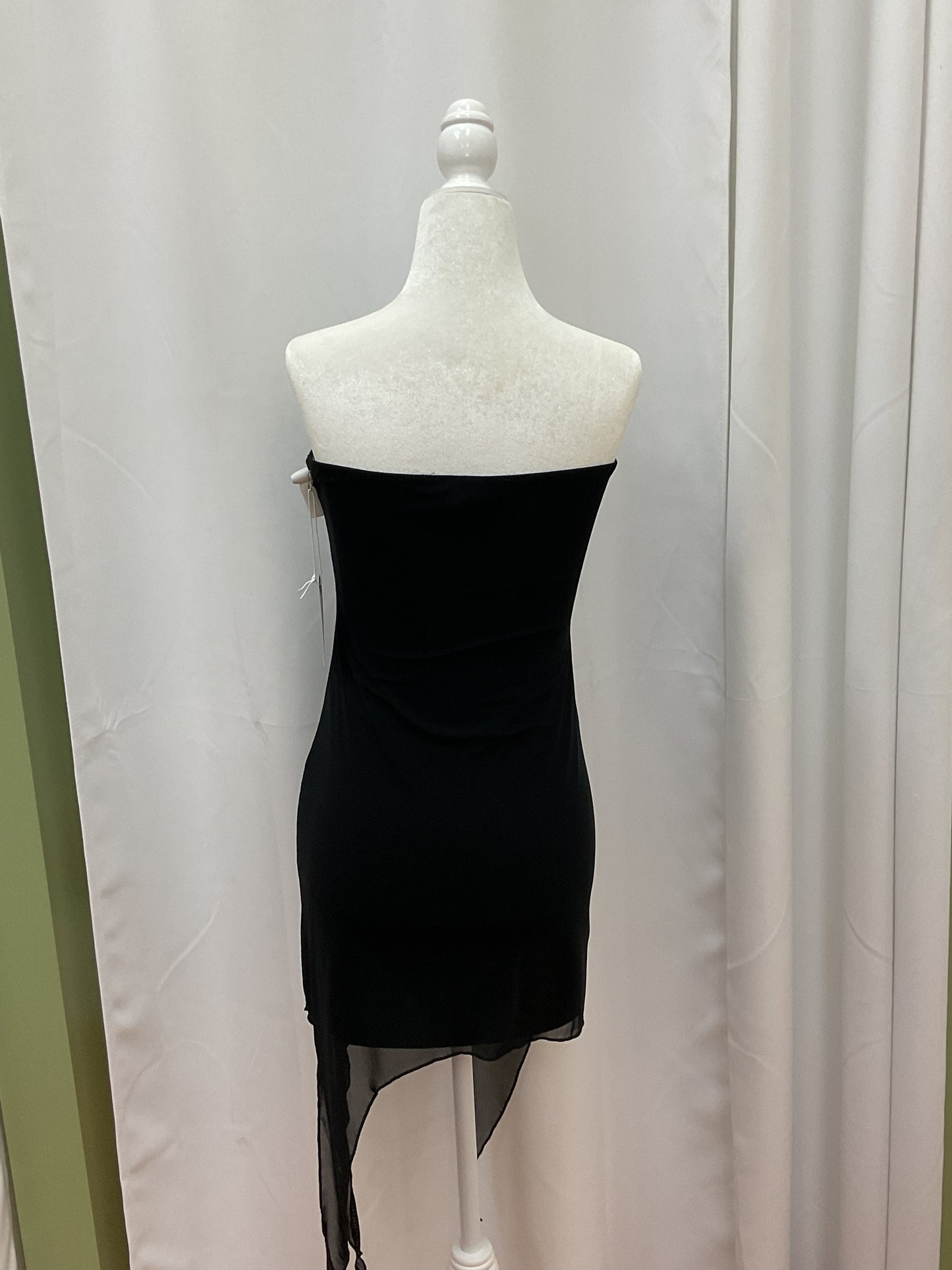 Black Strapless Mini Dress