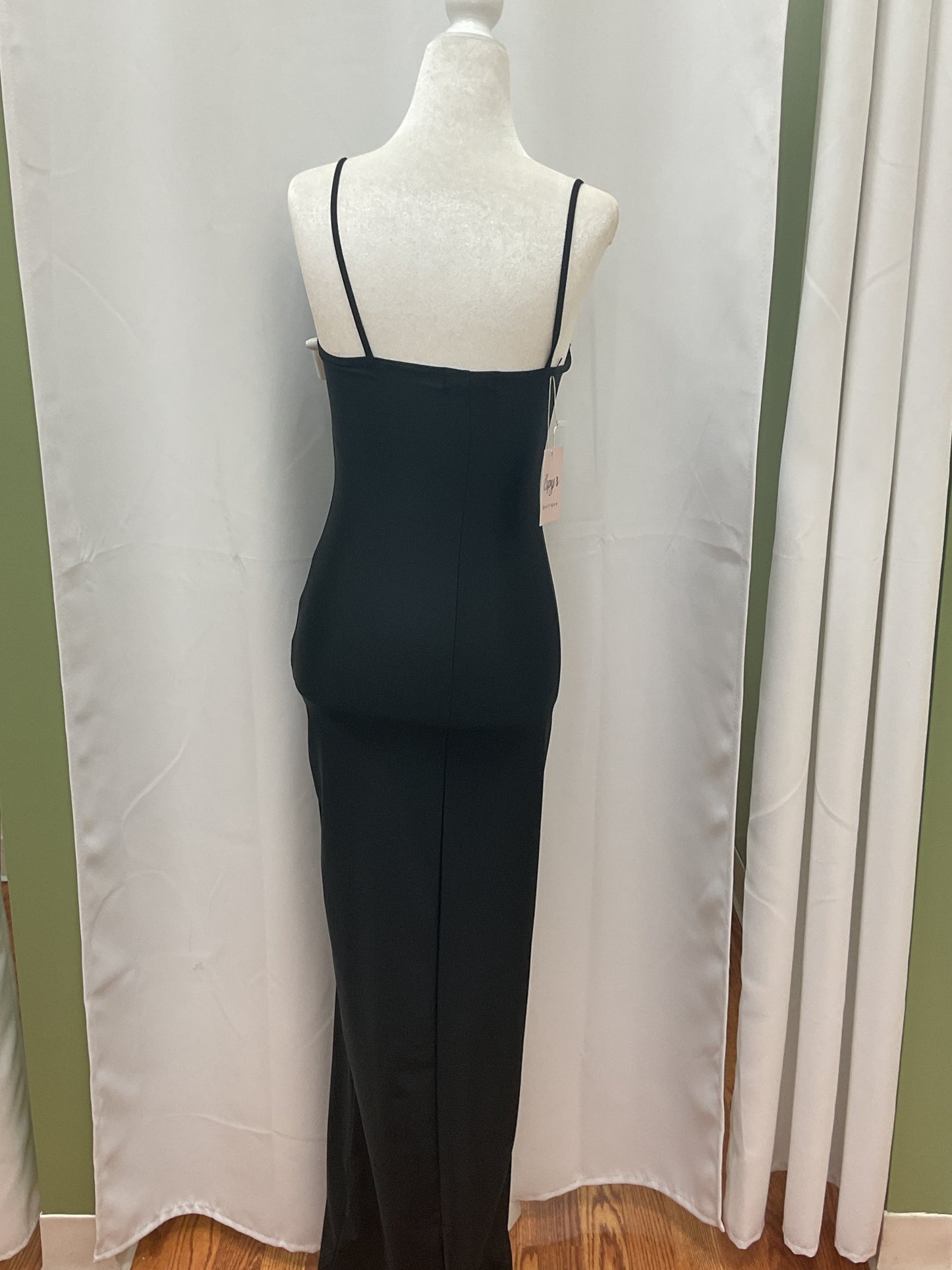 Long Slick Black Dress