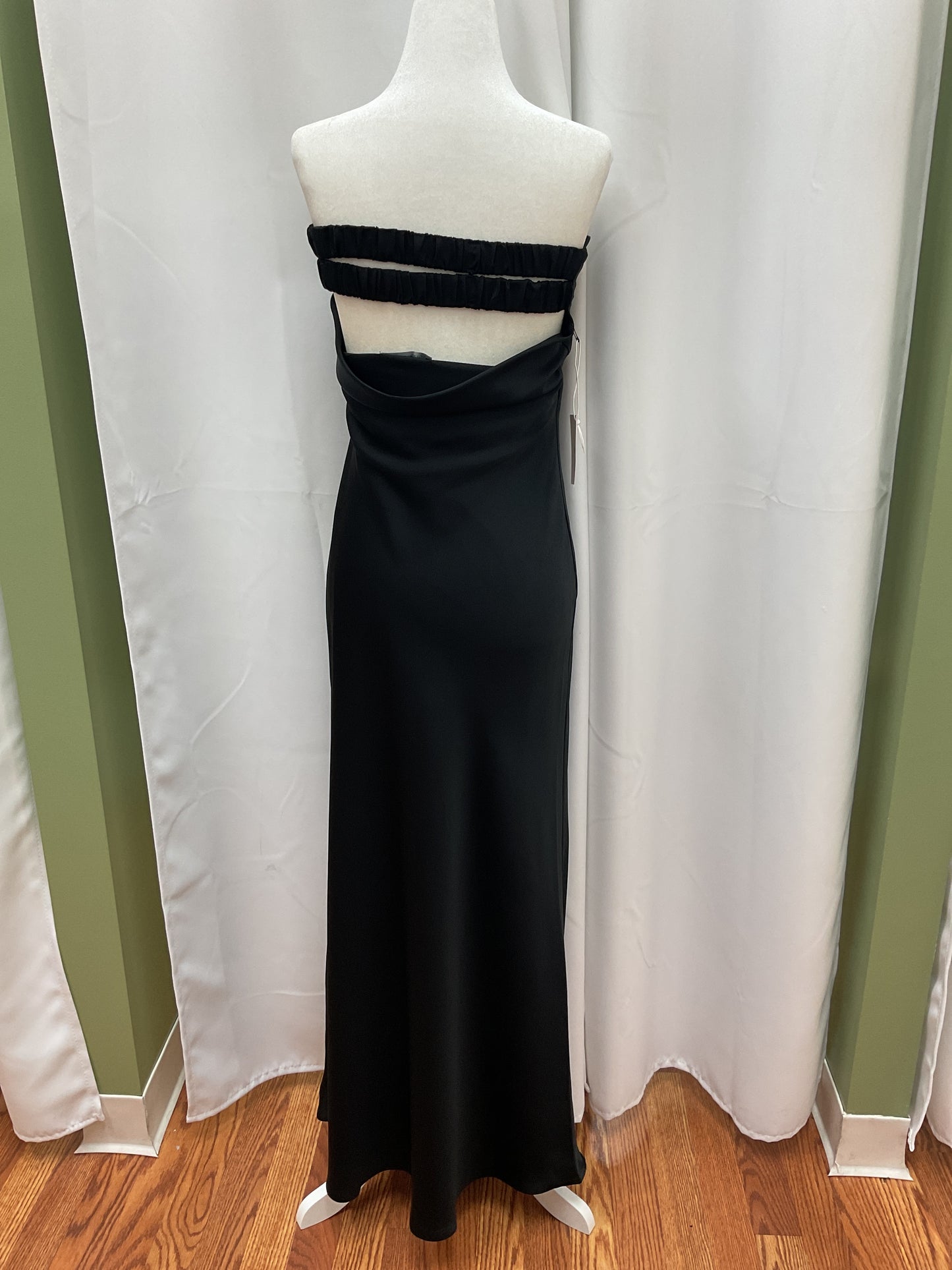 Black Strapless Maxi Dress