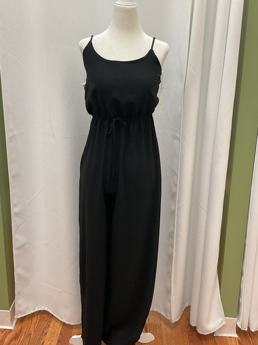 Black Legged Dress with Waist Around