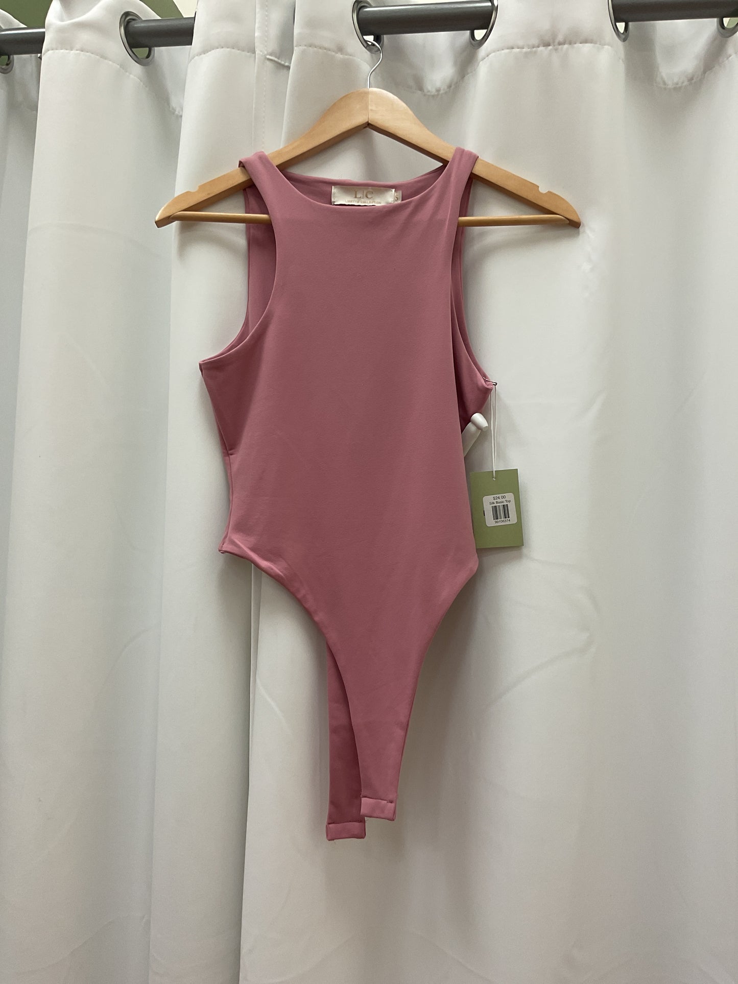 Body suit silk pink