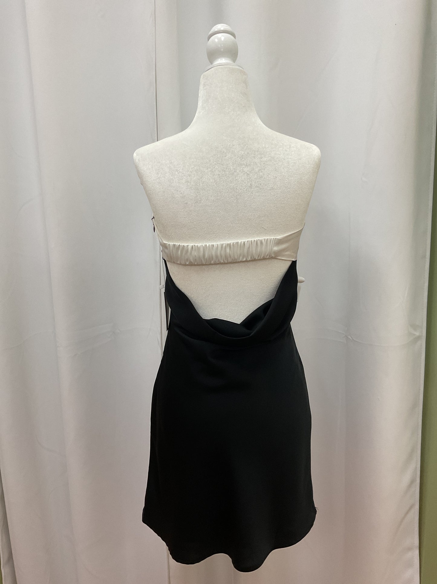 Strapless Tuxedo Black Mini Dress