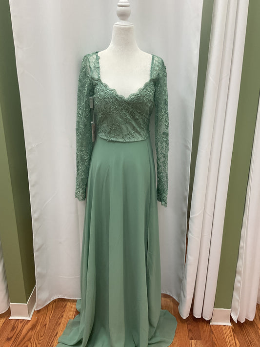 Mint Long Sleeved Dress