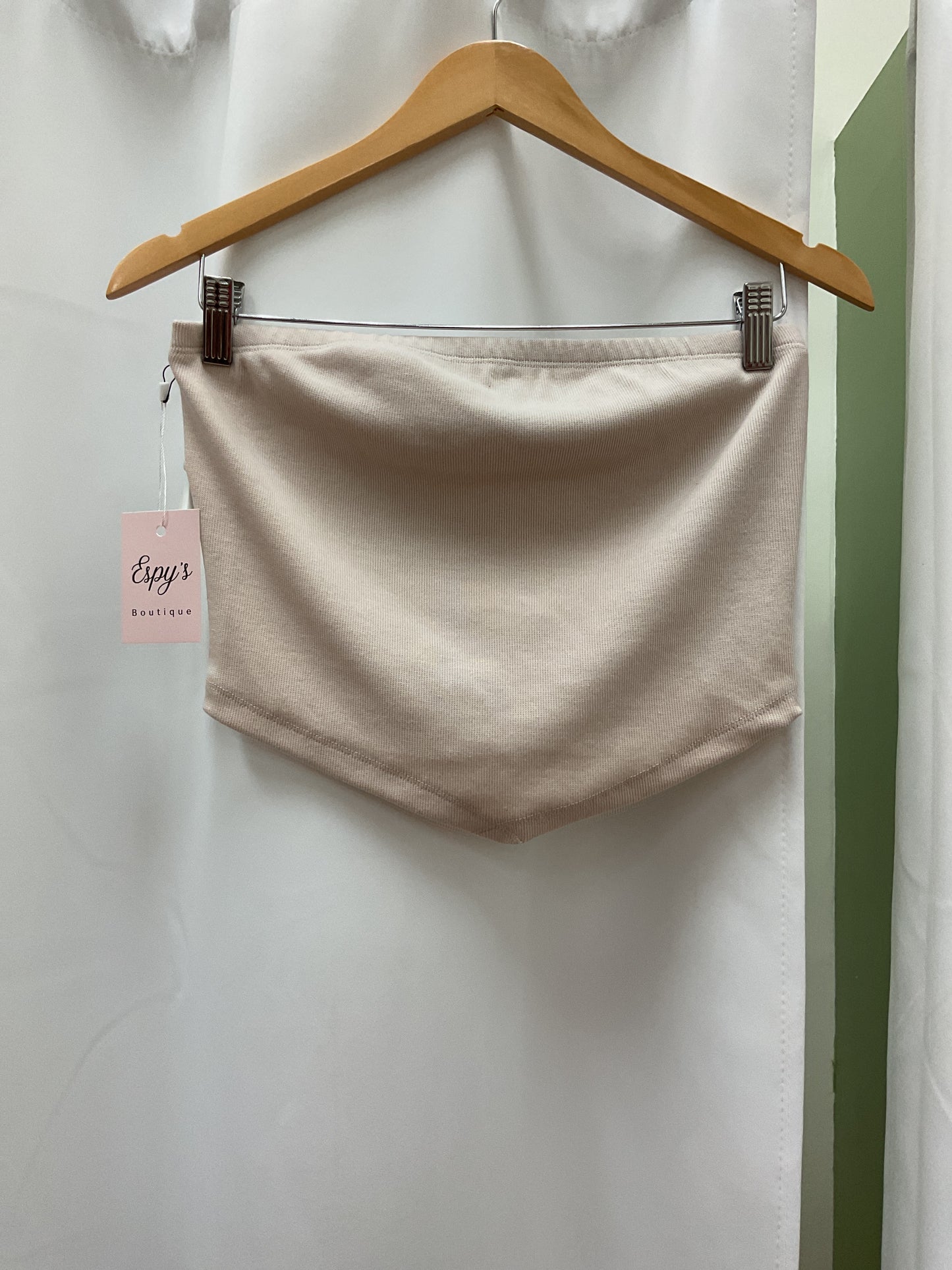 Beige tube top