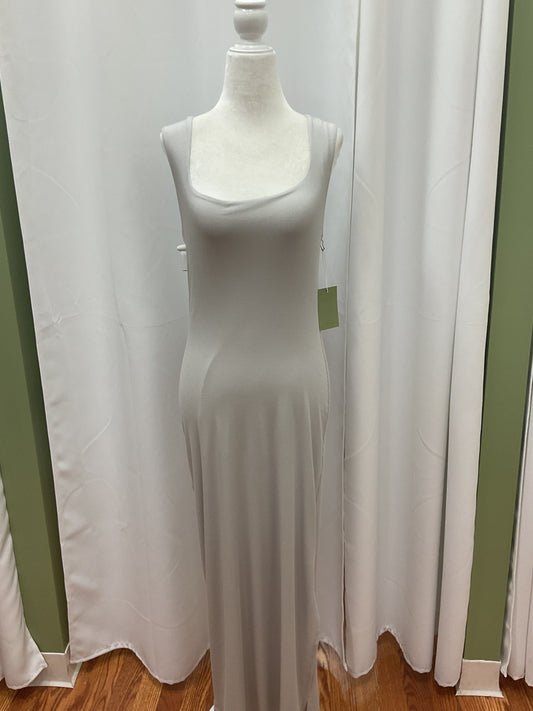 Grey Simple Long Dress