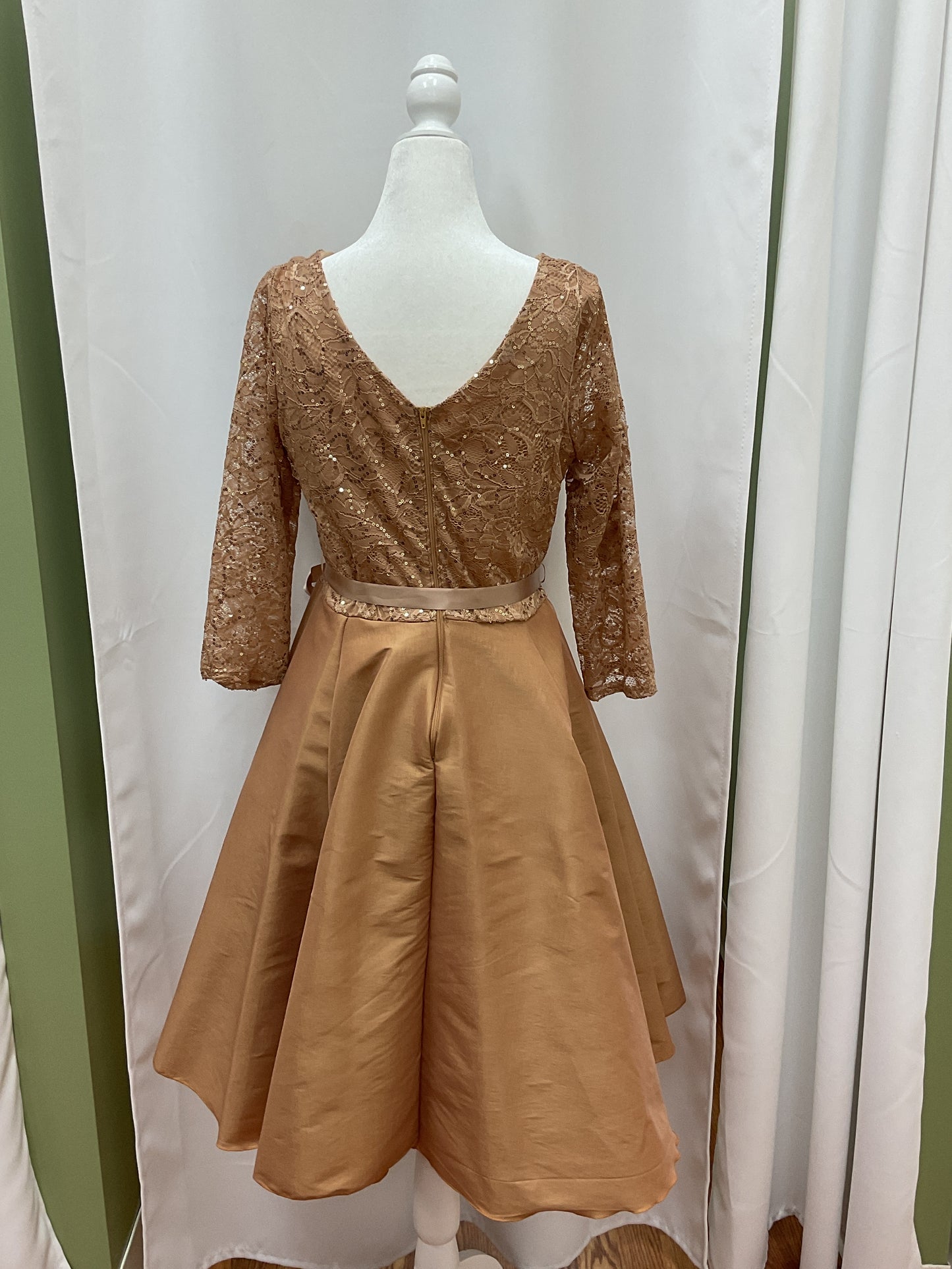 Gold Sleeved Dress