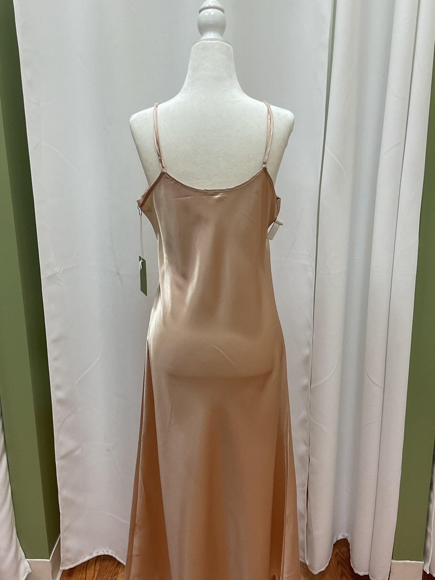 Simple Rose Gold Slick Dress