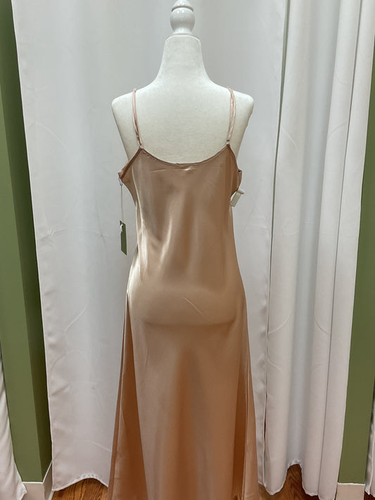 Simple Rose Gold Slick Dress