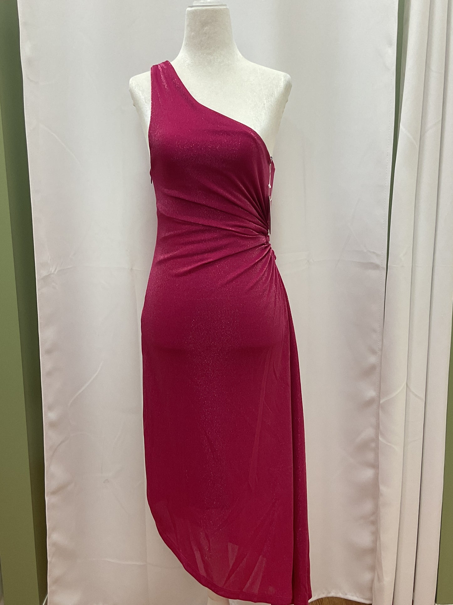 Hot Pink Side Shoulder with Sparkles