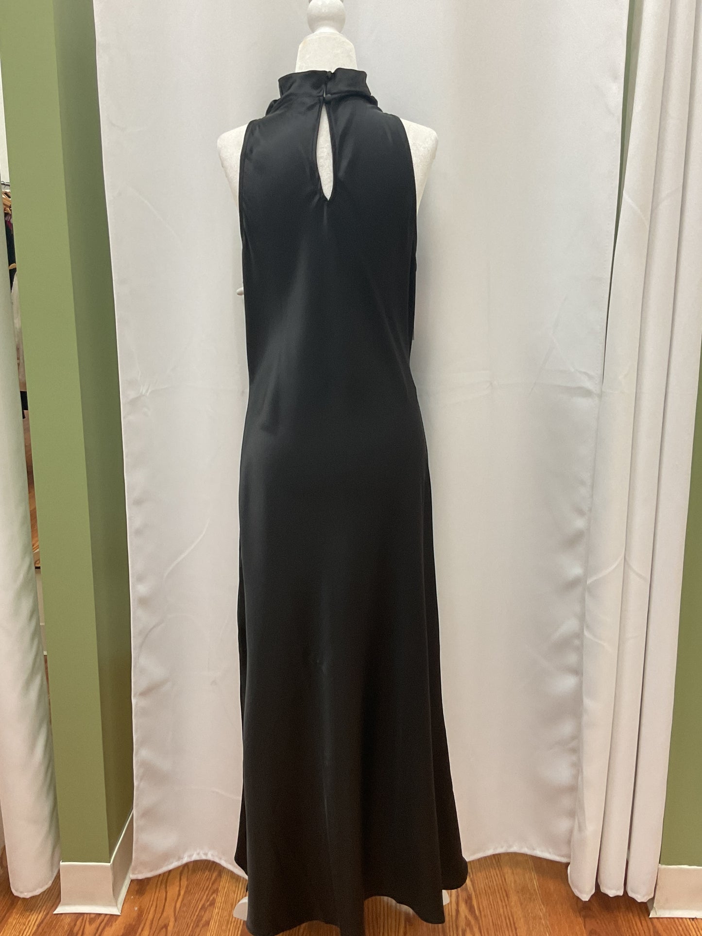 Black Slick Elegant Dress