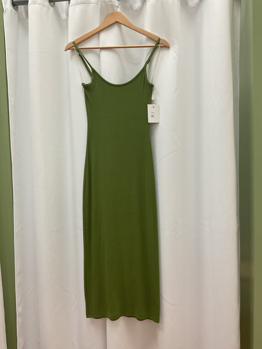 Green midi dress