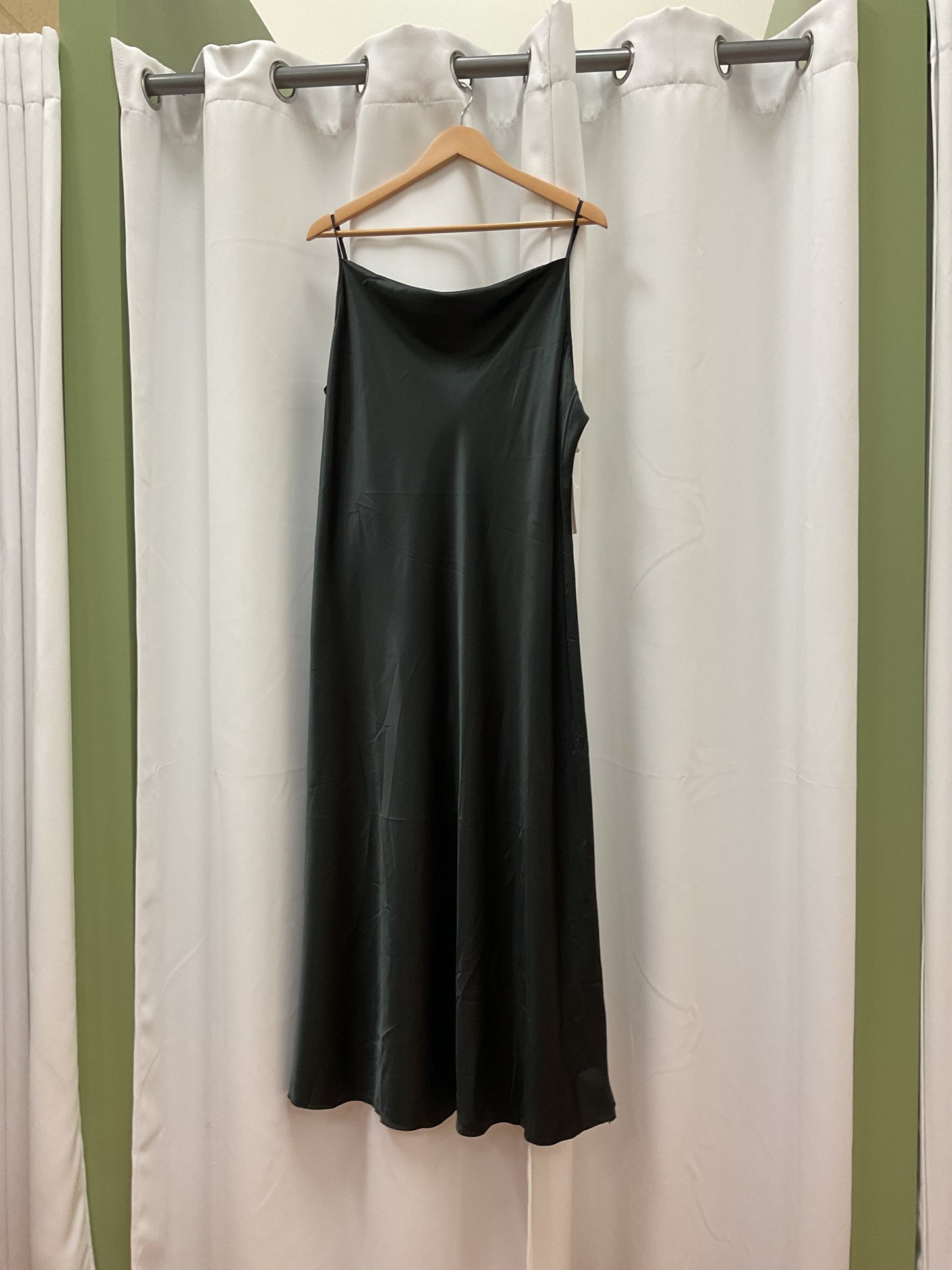 Satin black dress