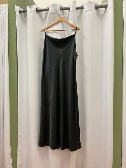 Satin black dress