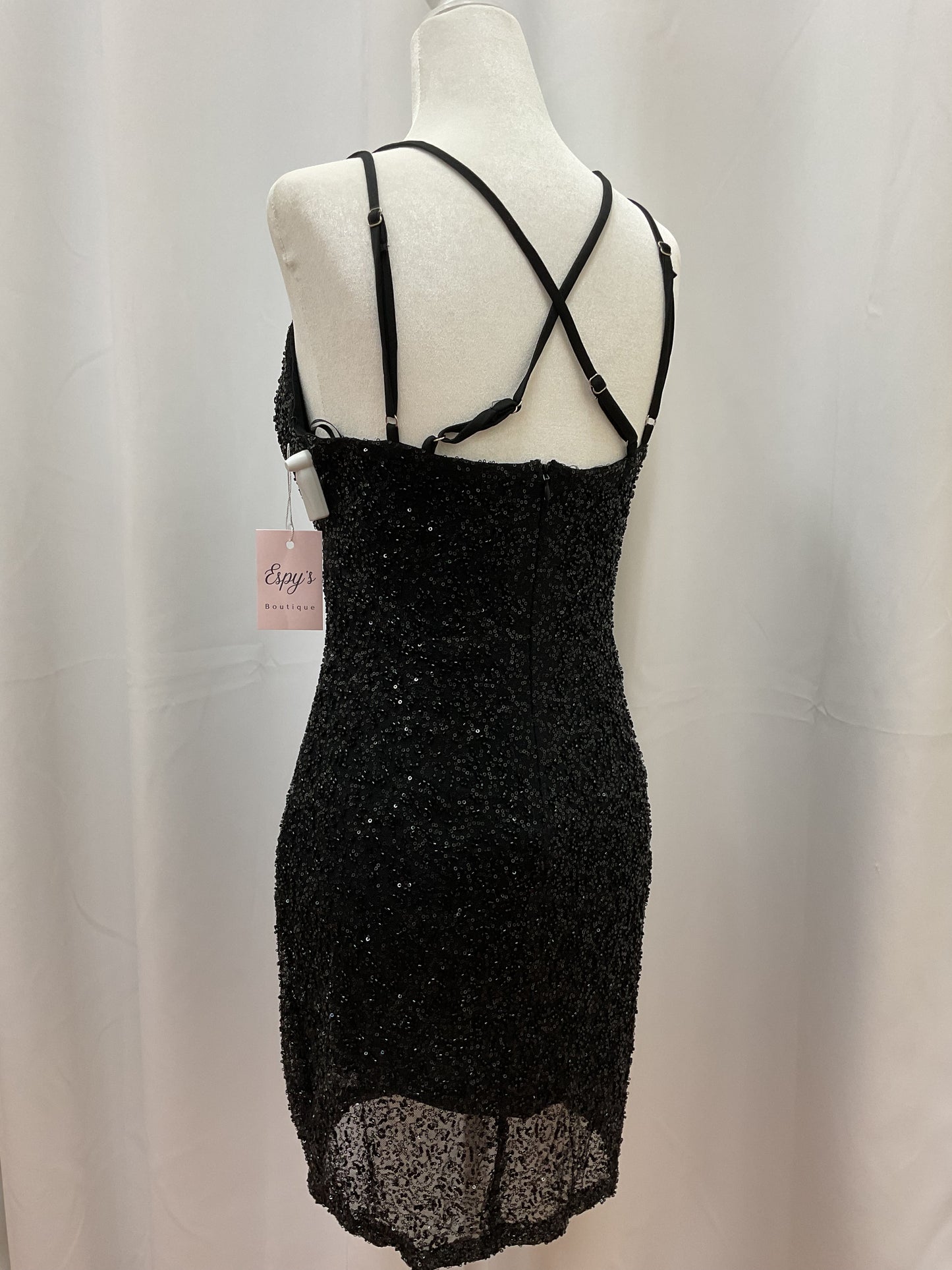 Love Black Sequin Dress