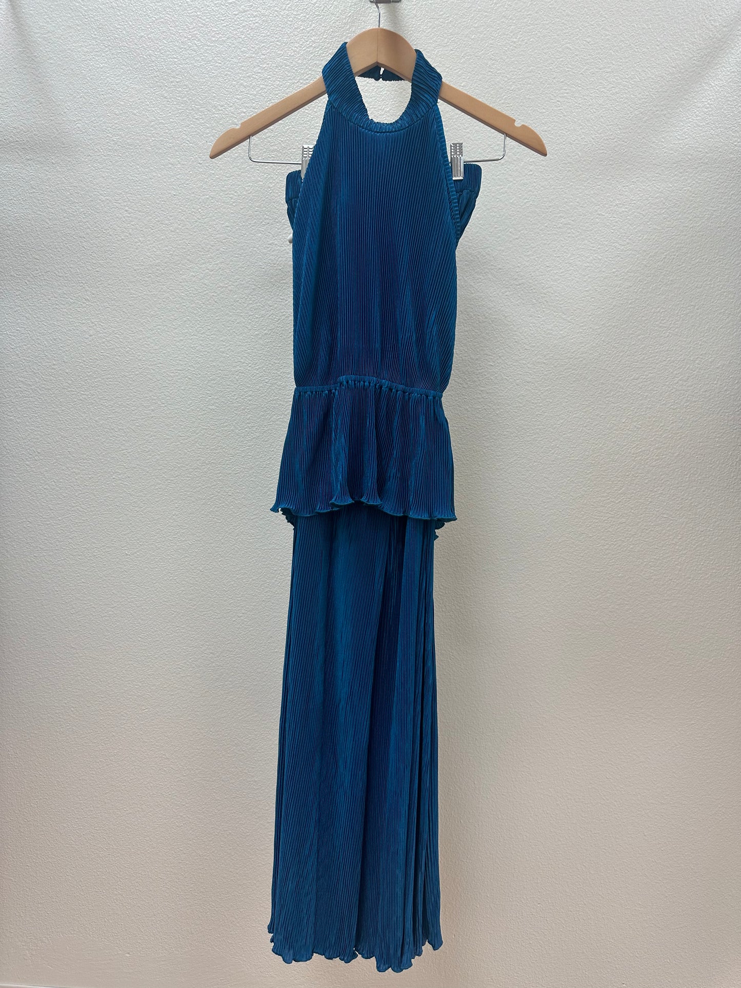 Two Set Halter Top Green and Blue