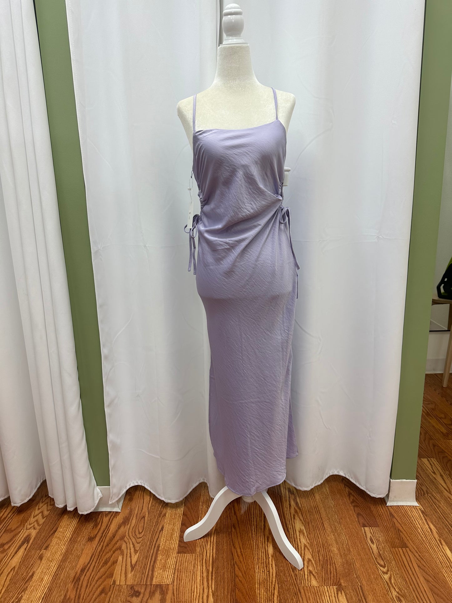 Side Ties Midi Dress