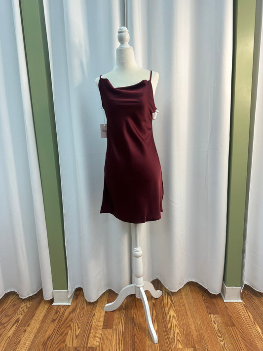 Satin Strappy Mini Dress