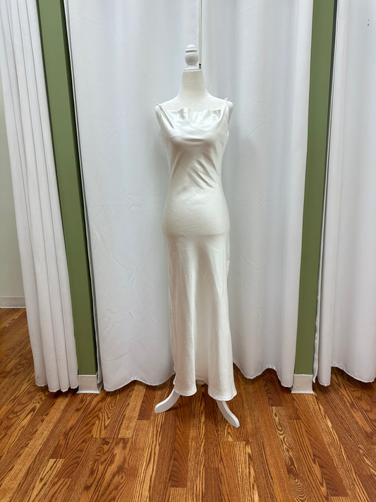 Maxi Slip Off White Dress
