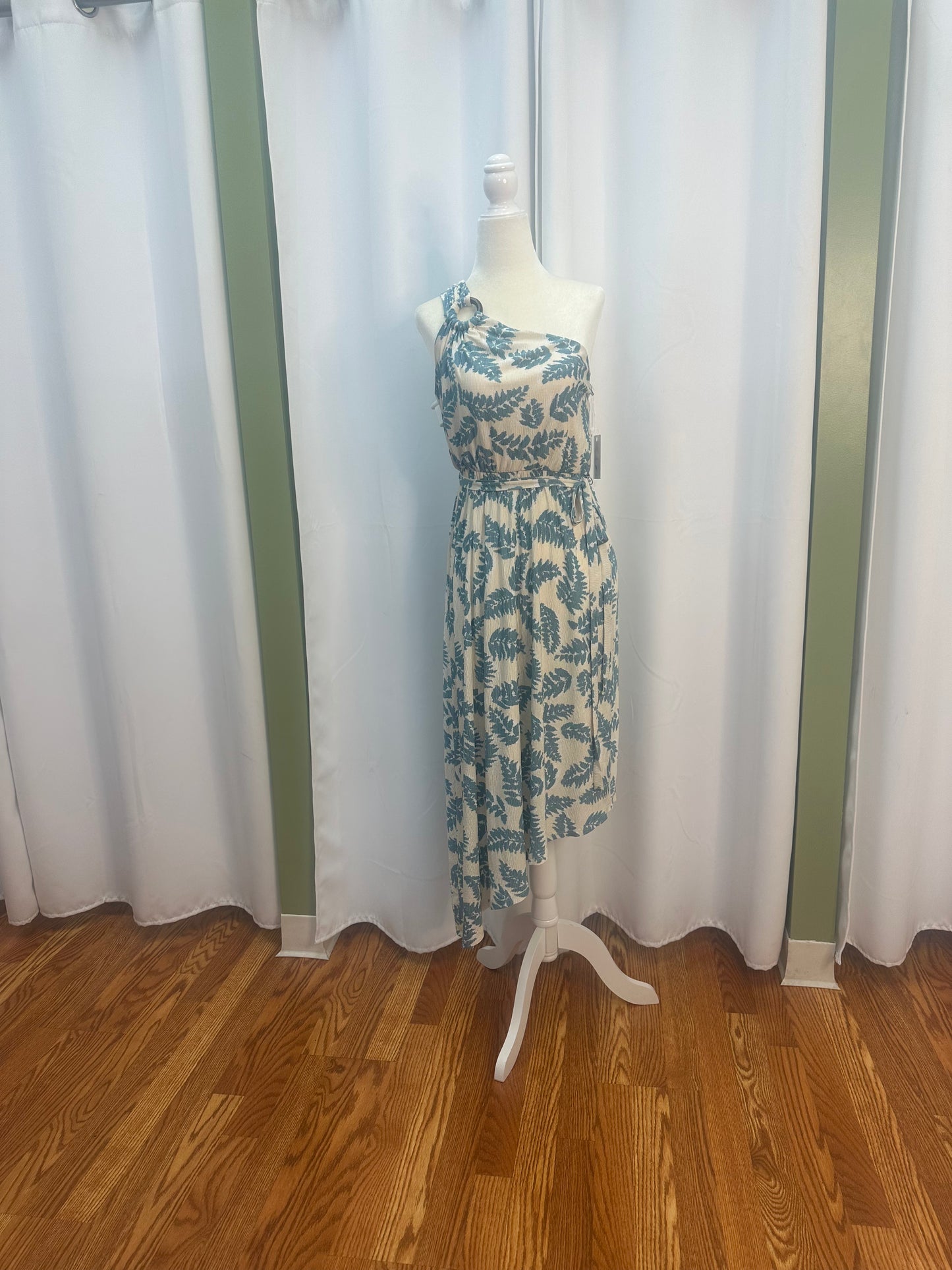 Off Shoulder Flower Slip Dress