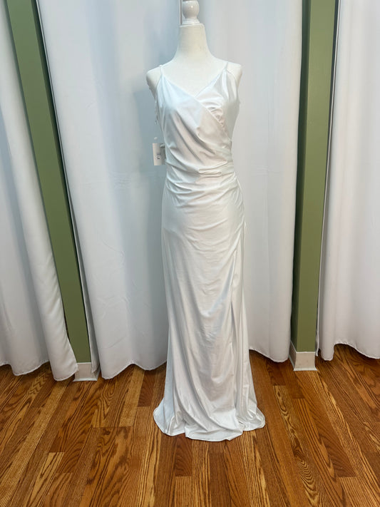 Satin Bodycon Wedding Dress