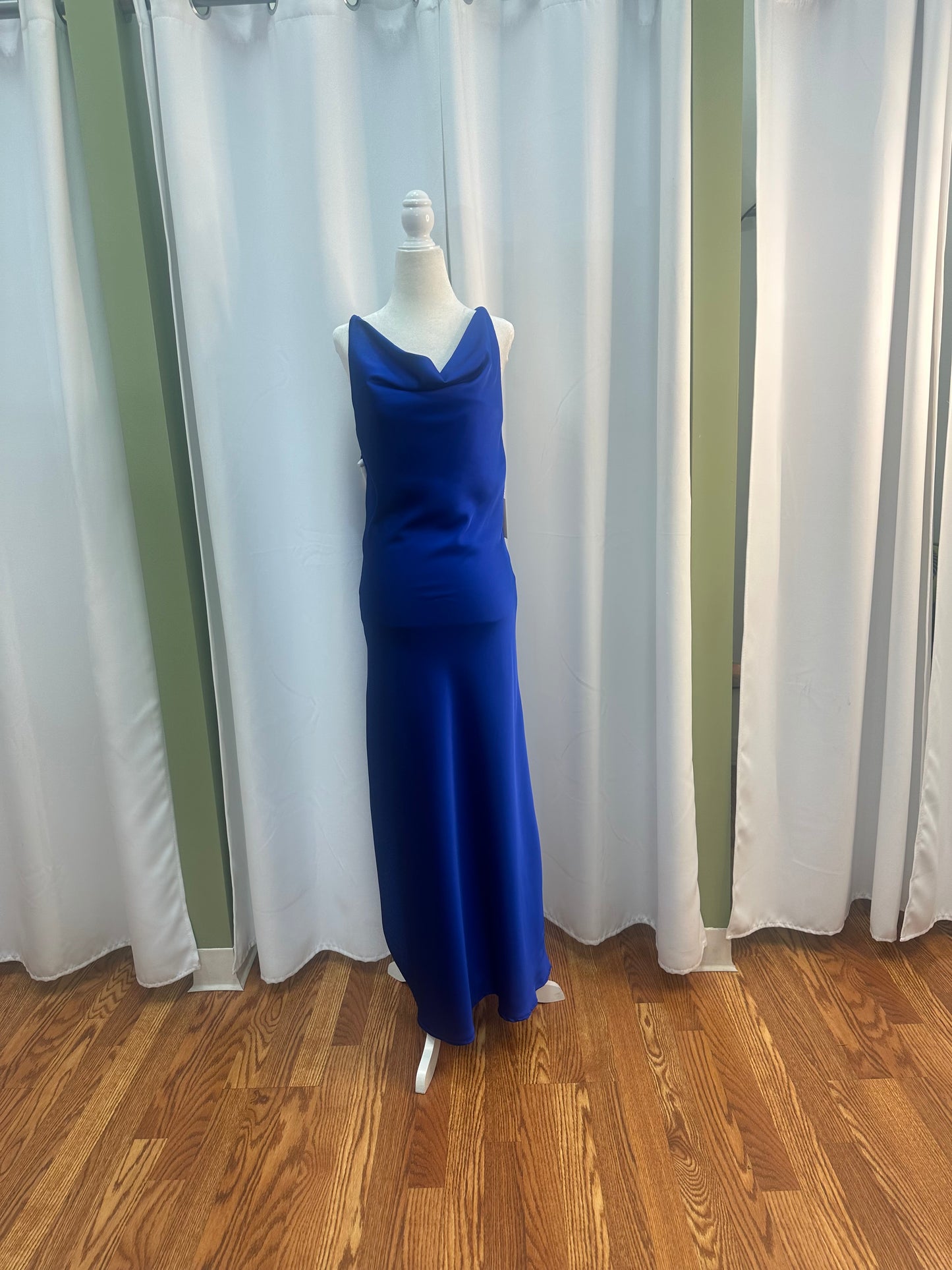 Satin Scoop Long Dress