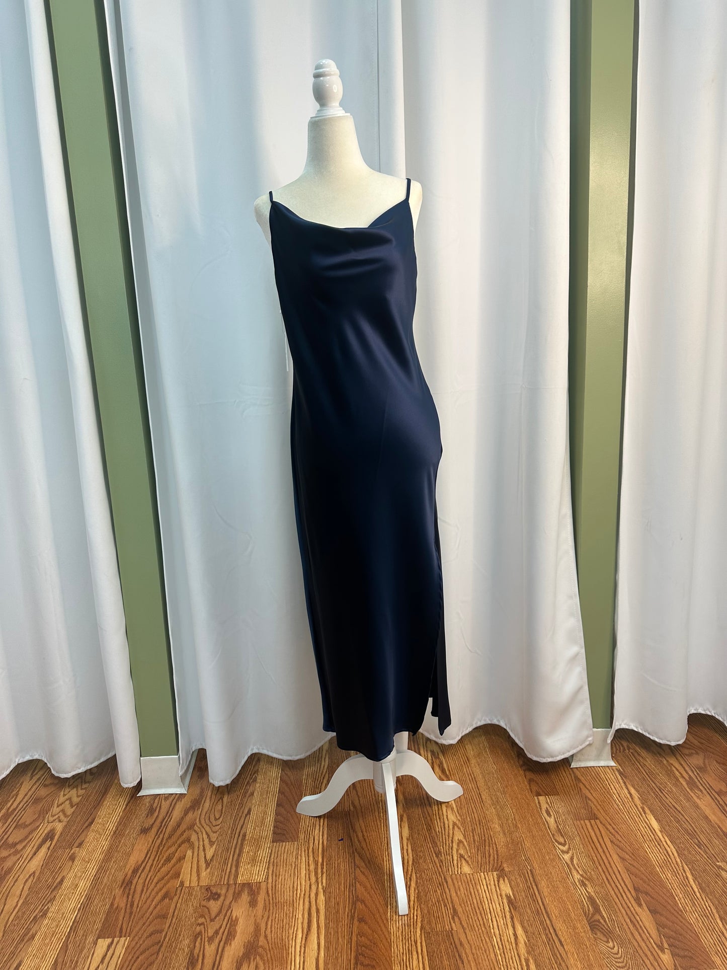 Crossed Satin Dress