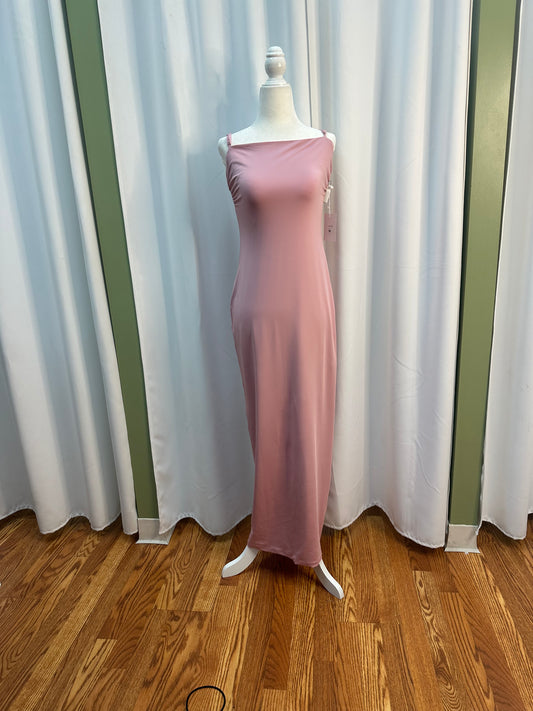 Rose low cut back dress