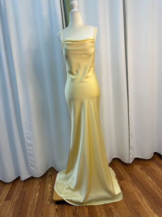 BUTTER YELLOW SATIN