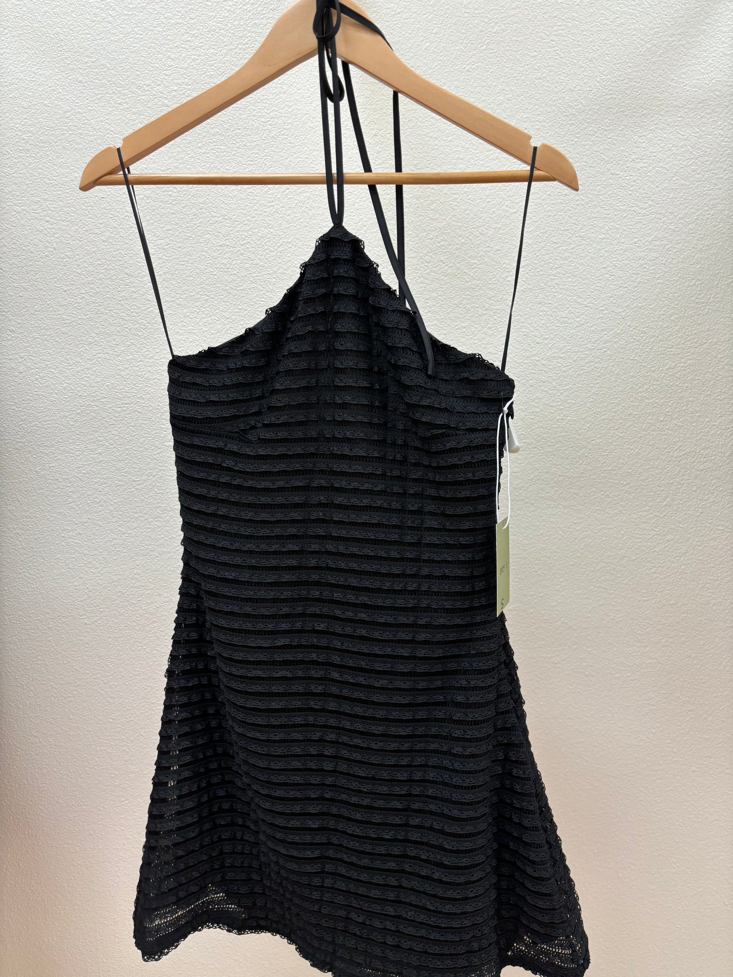 Woven Black Mini Dress
