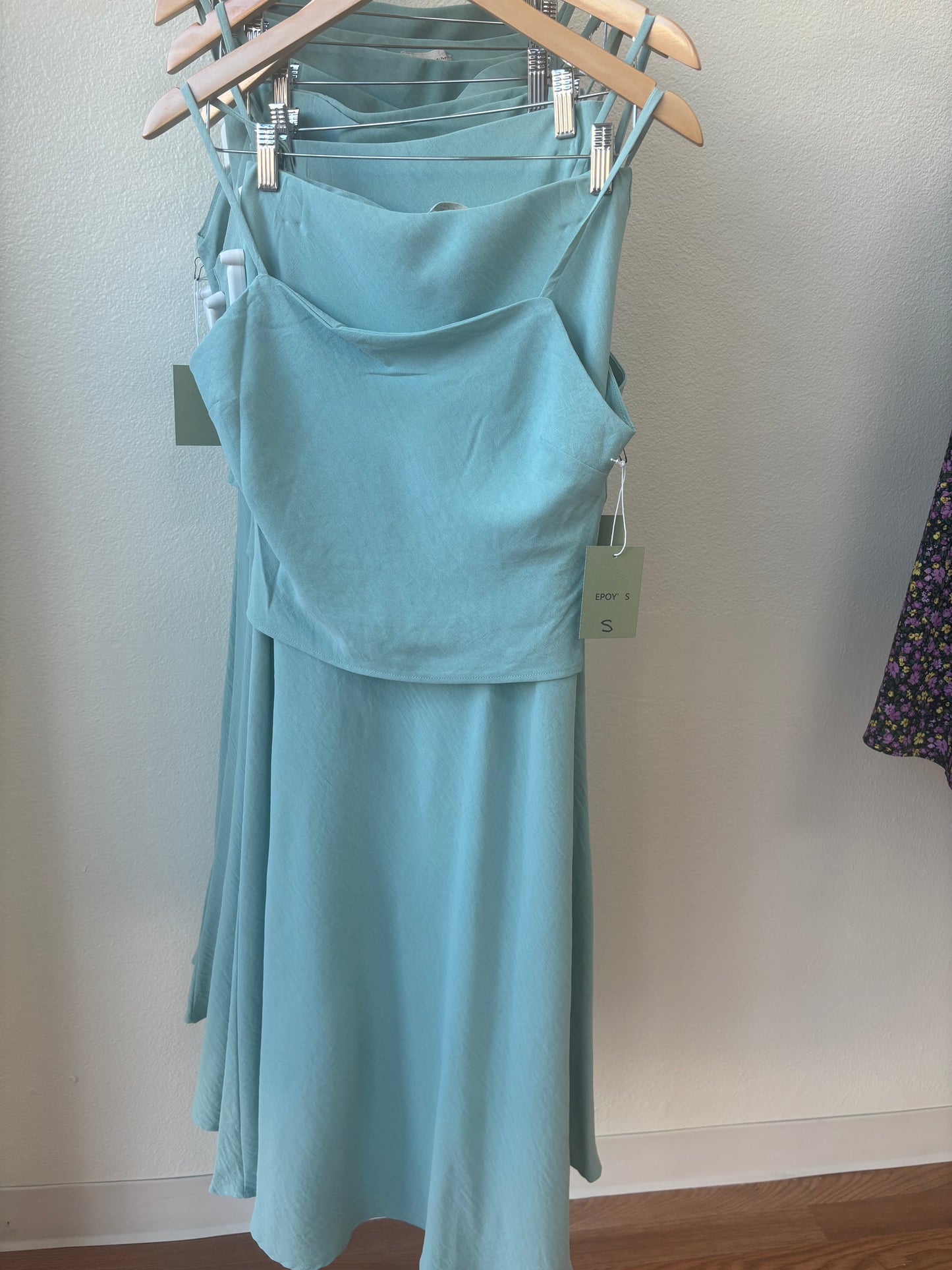 Two Set Blue Skirt