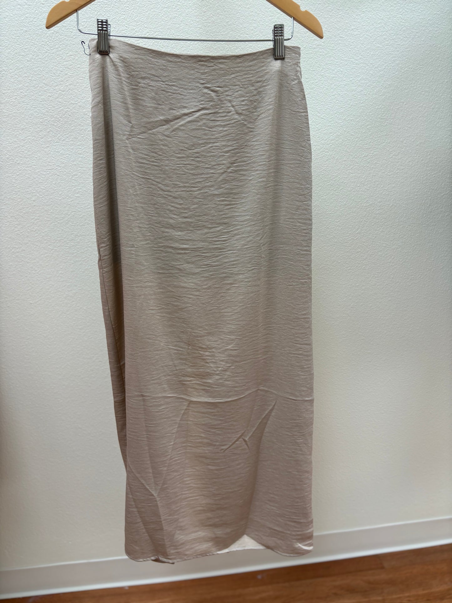 Silk Taupe Skirt