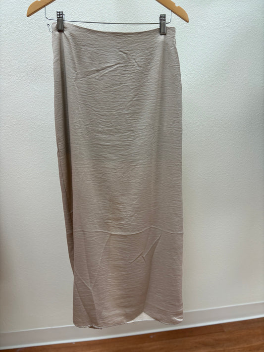 Silk Taupe Skirt