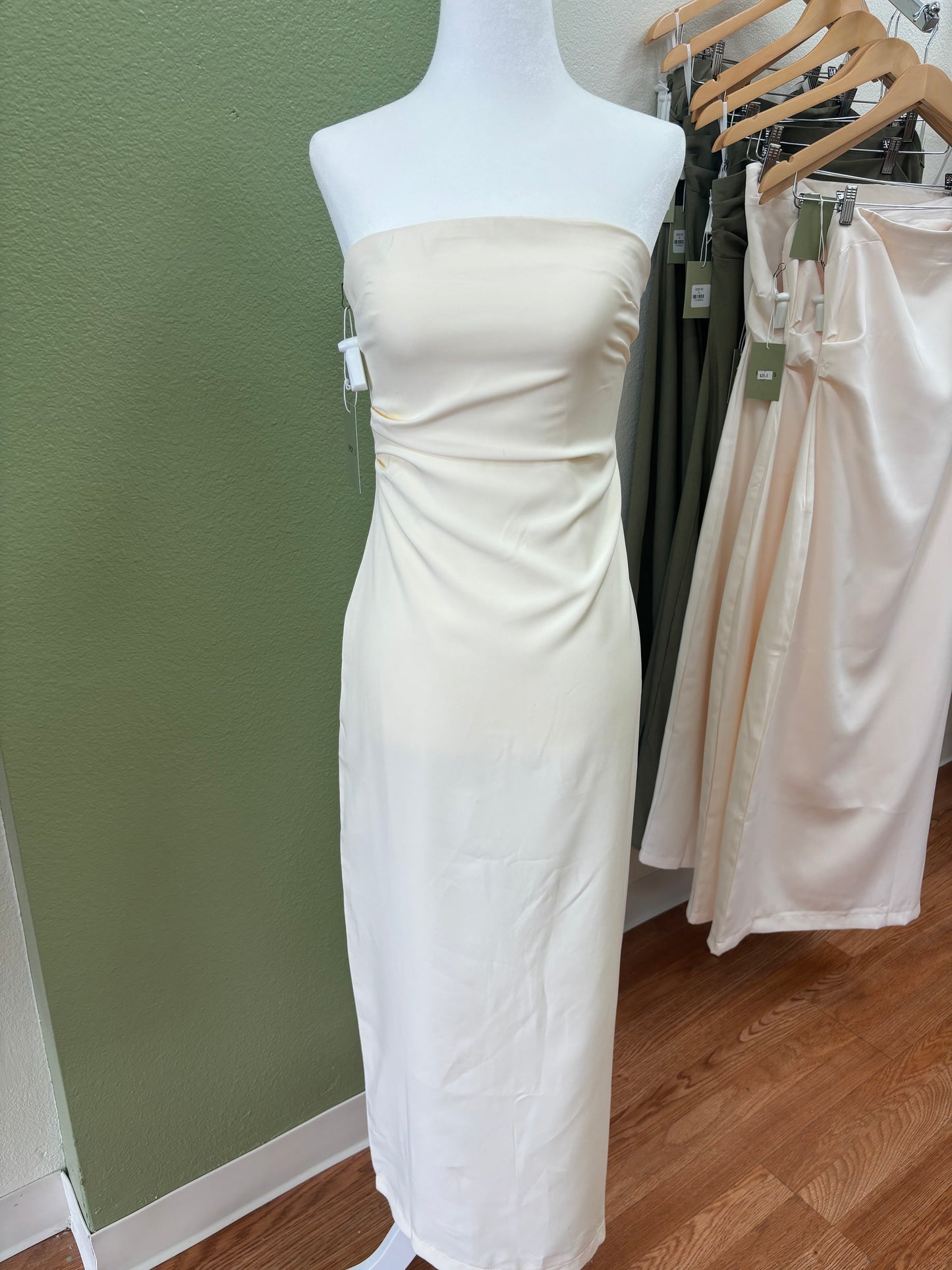 White Strapless Dress