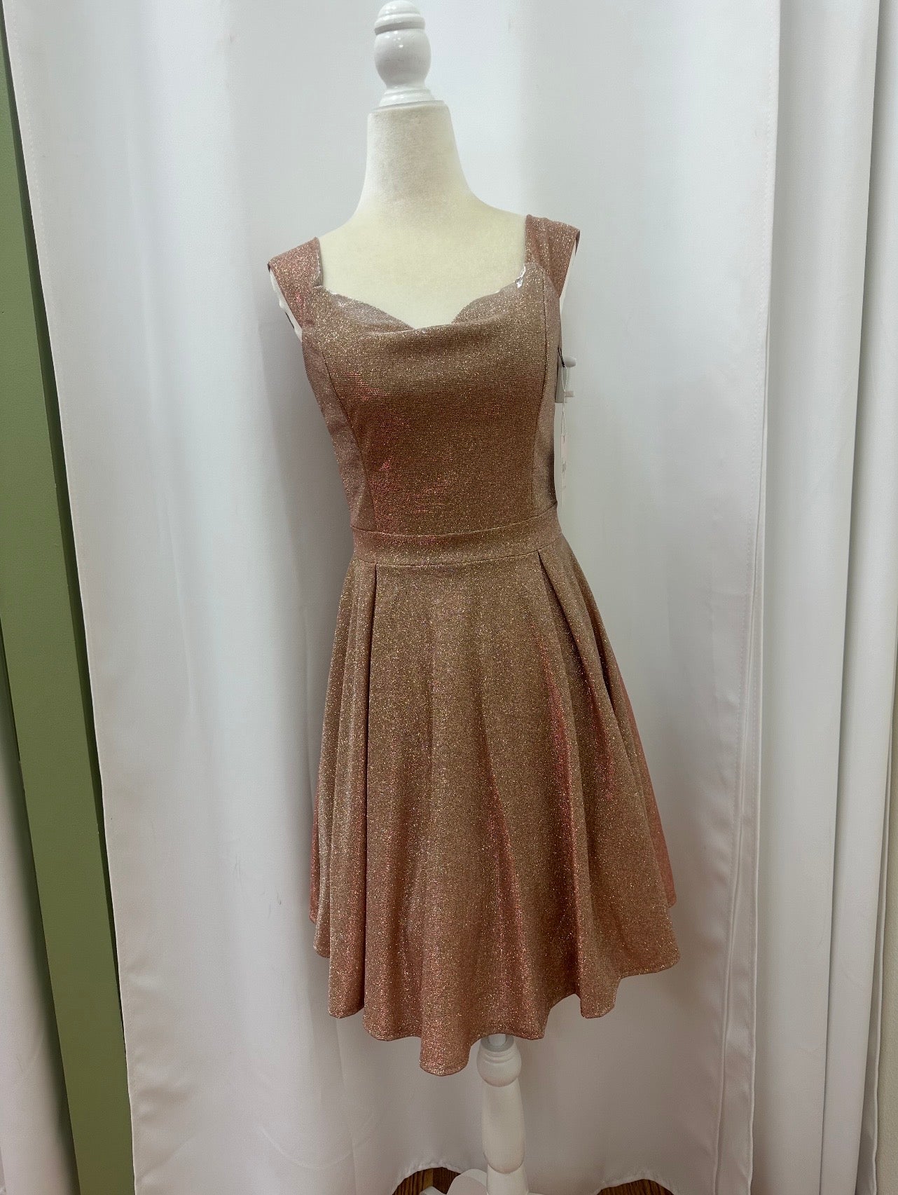 short champange sparkle dress