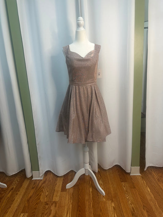 rose gold glitter dress