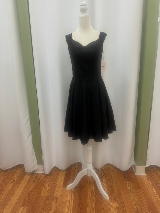short black glitter dress